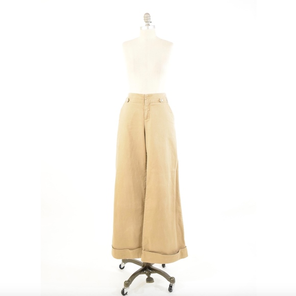 ❌SOLD❌Cartonnier Wide-Leg Lace Up Chinos - Picture 2 of 7